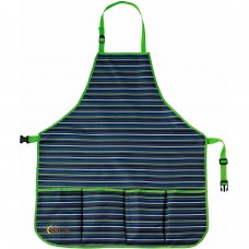 oGrow High-Quality Kids Garden Tool Apron with Adjustable Neck and Waist Belts, Blue Striped   554414450
